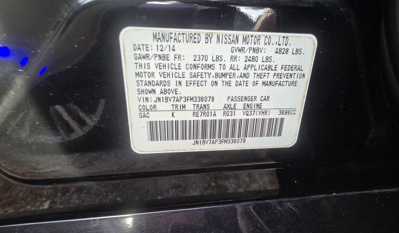 
								2015 Infiniti Q50 full									